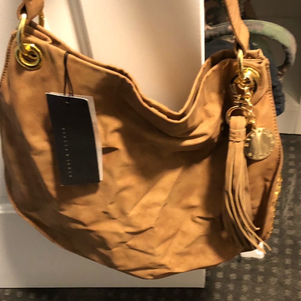 Stella and Jamie Studded Vegan Leather Bag